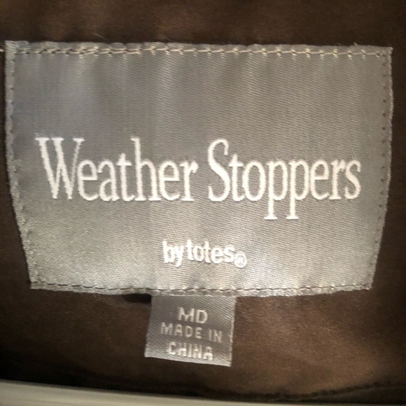 Women’s full-length coat Weather Stoppers By Totes Sz M Brown& fur trim - Picture 3 of 5